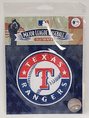 Texas Rangers 34 Patch Texas Rangers Primary Logo Circle 'T' Patch MLB Jersey Emblem Official ...