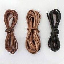 UK Retro First Layer Cowhide Leather Flat Rope Strap DIY Necklace Bracelets New