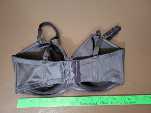 Wacoal Womens 38H Wacoal Black Underwire Bra Sold As Is Dimpling - Picture 6 of 24