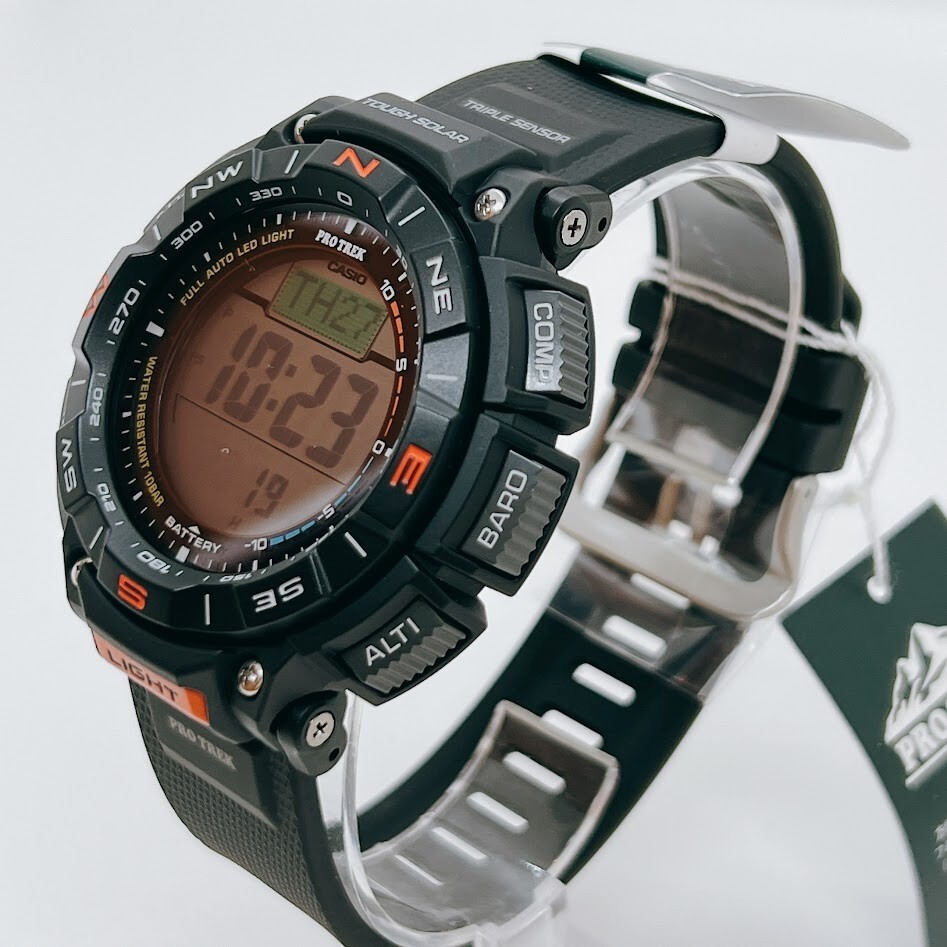 Casio Pro Trek PRG-340-1JF Black Tough Solar Compass Outdoor
