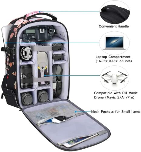 15-16 inch Camera Backpack Bag DSLR/SLR/Mirrorless Photography 3 Layers Tactical - Picture 80 of 163
