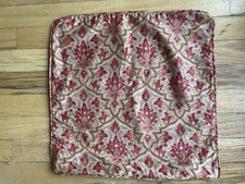 Vtg Lauren Ralph Lauren Langham Red Paisley Sateen Pillow Cover -EUC