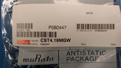 (10 PCS) CST4.19MGW MURATA CERALOCK CERAMIC RESONATOR 4.19MHz 3 PIN SIP