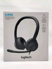 Logitech - H390 Wired USB On-Ear Stereo Headphones - Black