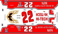  22 Ricky Rudd 1977 Chevy 1/18th Scale Waterslide Nascar Decals