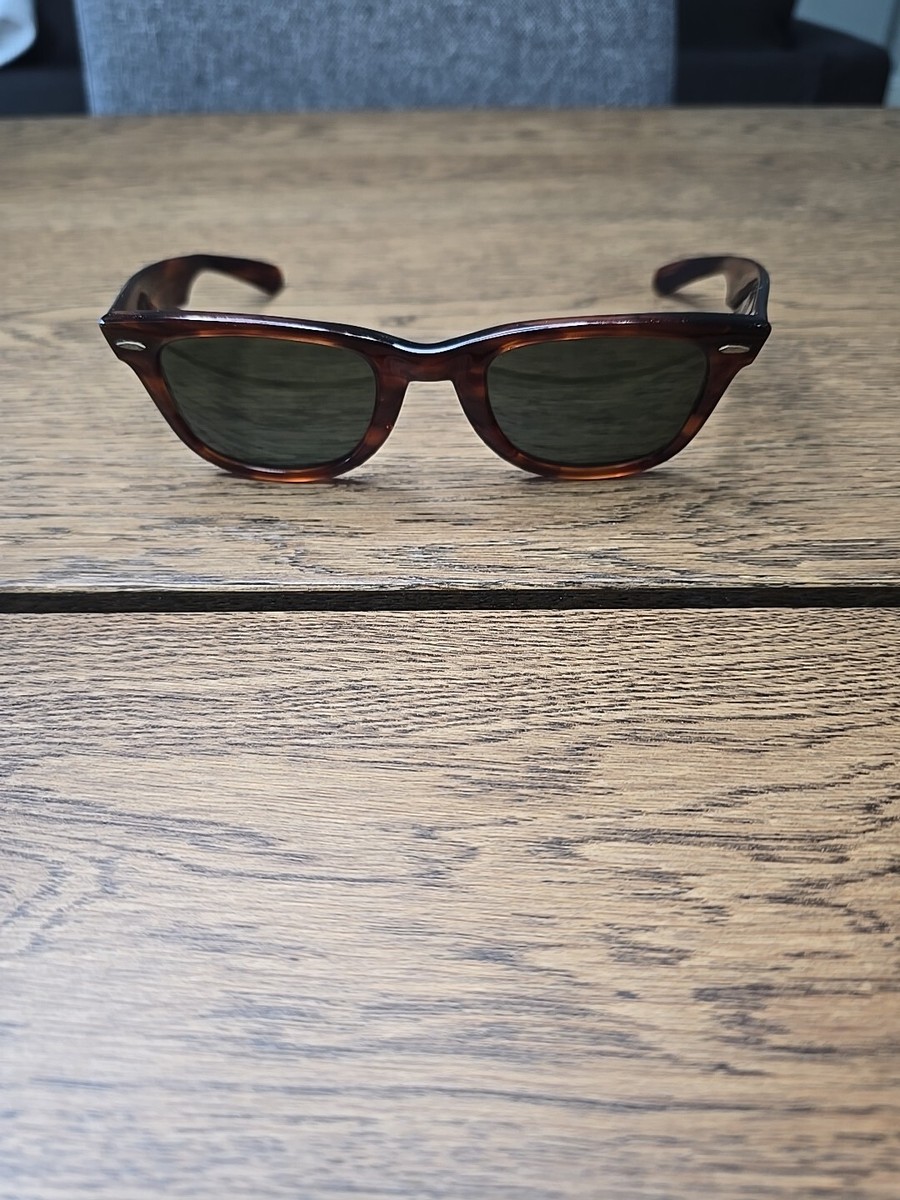 Ray-Ban Rayban B&L USA Wayfarer 5024 Brown Tortoise Sunglasses 