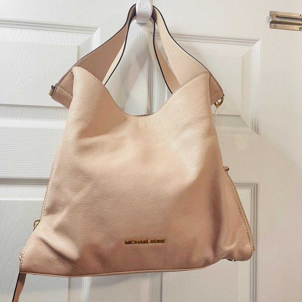 Michael Michael Kors Devon Shoulder Soft Pink Tote Purse nwt