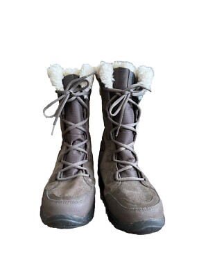 Columbia Womens Ice Maiden II Brown Winter Snow Boots Size Wide  YL5230-231