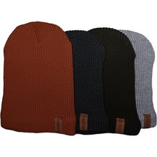 Fur Lined Woven Knit Winter Hat Beanie Cap
