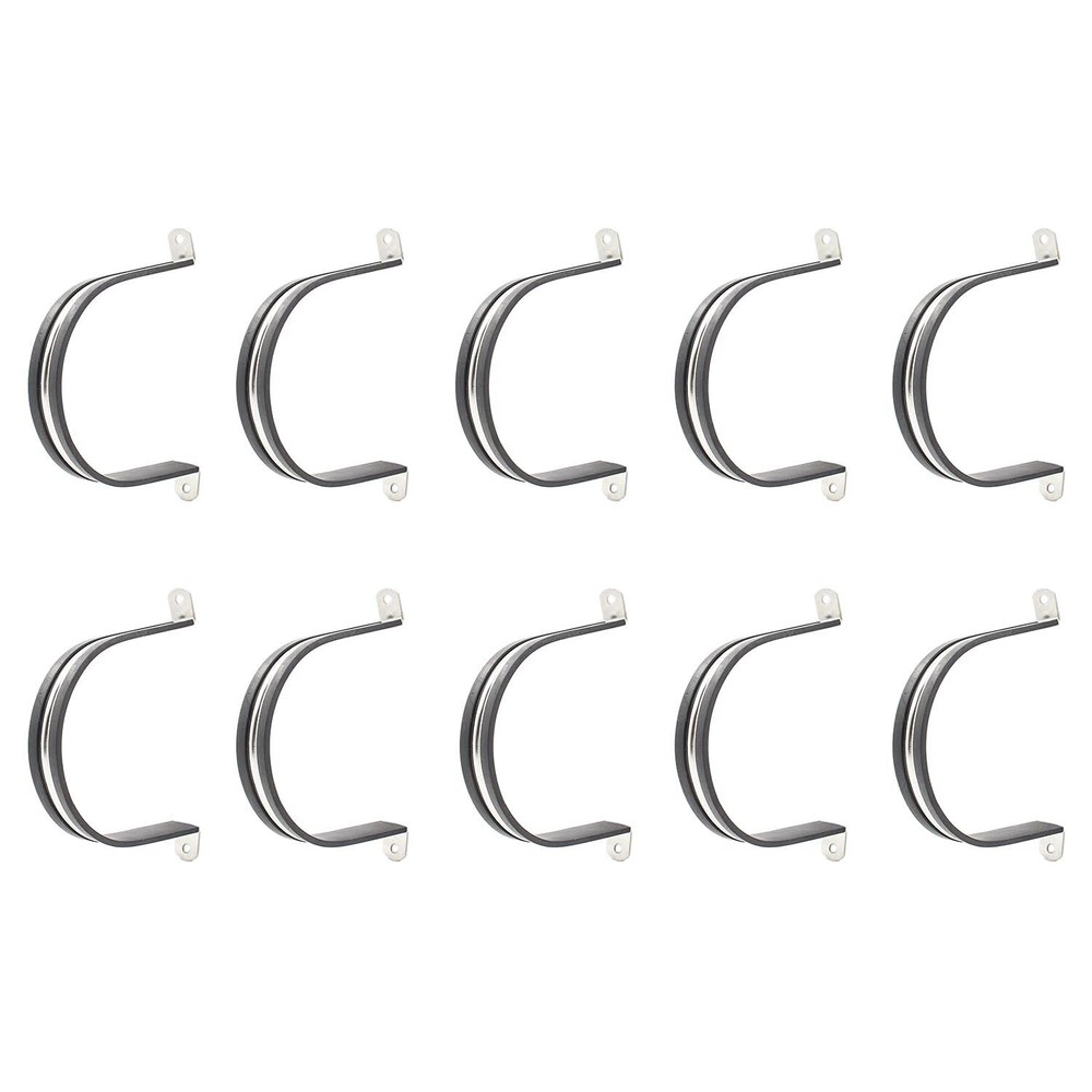 10 Pack Clamps,Stainless Steel Cable Clamp,Pipe Clamp,Tube Clamp,Metal Clamp,...