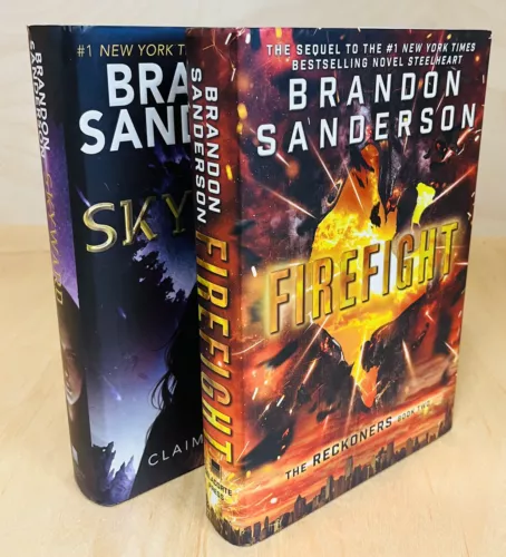 FIREFIGHT by Brandon Sanderson SIGNED HB 1st Printing + BONUS: Skyward HB 1st Pr