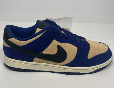 Nike Dunk Low LX Deep Royal Blue Suede Beige (2023) Size 11.5W/10M