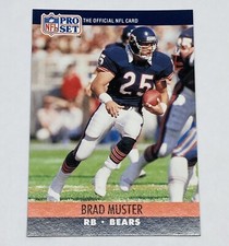 1990 Pro Set Brad Muster Chicago Bears #454 Football Card Tc4