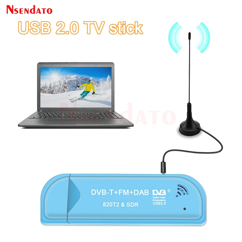 USB2.0 DAB FM DVB-T RTL2832U R820T2 SDR RTL-SDR Dongle Stick Receptor
