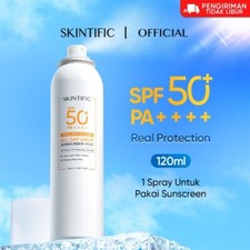 50ML SKINTIFIC All Day Light Sunscreen Spray SPF50 PA   Sunscreen Mist Anti