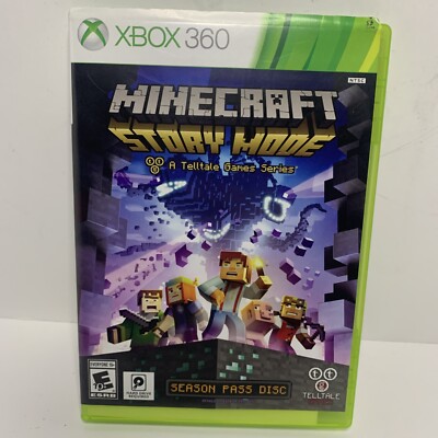 Minecraft Story Mode Season Pass Disc (Microsoft Xbox 360, 2015) Telltale Games