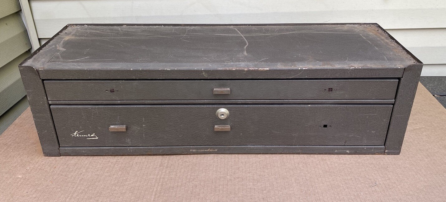 Kennedy 2 Drawer Machinist Riser Tool Box Chest Base MC 28 eBay