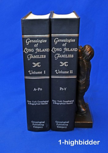Genealogies of Long Island Families New York NY Biographical Record 2 Volume Set - 第 1/16 張圖片