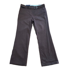 Vintage Tommy Hilfiger Brown Pant Janie Fit Belt High Rise Slim Hip Flare 14