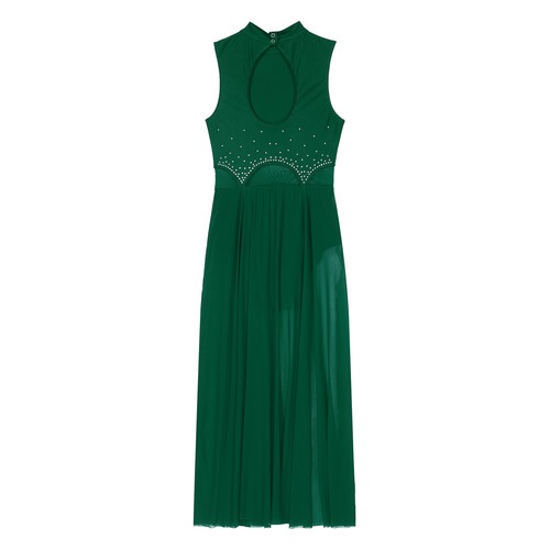 AU Womens Glittery Lyrical Dance Dress Sleeveless Split Leotard Tulle Dresses - Picture 54 of 96