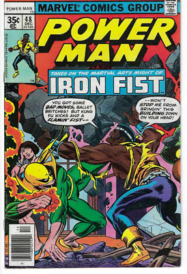 1977 Power Man #48 1st Meeting/Battle Iron Fist Free Shipping!