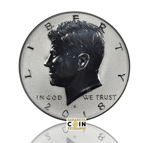 2018-S Silver Kennedy Half Dollar Reverse Proof 50C