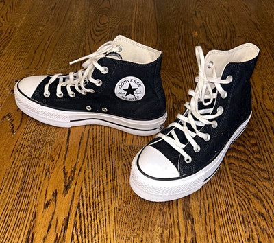 Converse Chuck Taylor All Star Platform High Top Lace Up Black/White 560845C