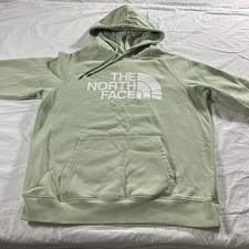 The North Face Womens Half Dome Green Hoodie Large With Big Logo