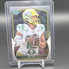 Topps 2022 Bowman University Chrome Bo Nix #61 Oregon Ducks NCAA Football Card
