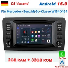 DAB+ Für Mercedes Benz ML350 W164 GL320 Carplay Android 15 Autoradio GPS Navi BT DAB+ Für Mercedes Benz ML350 W164 GL320 Carplay Android 15 Autoradio GPS Navi BT