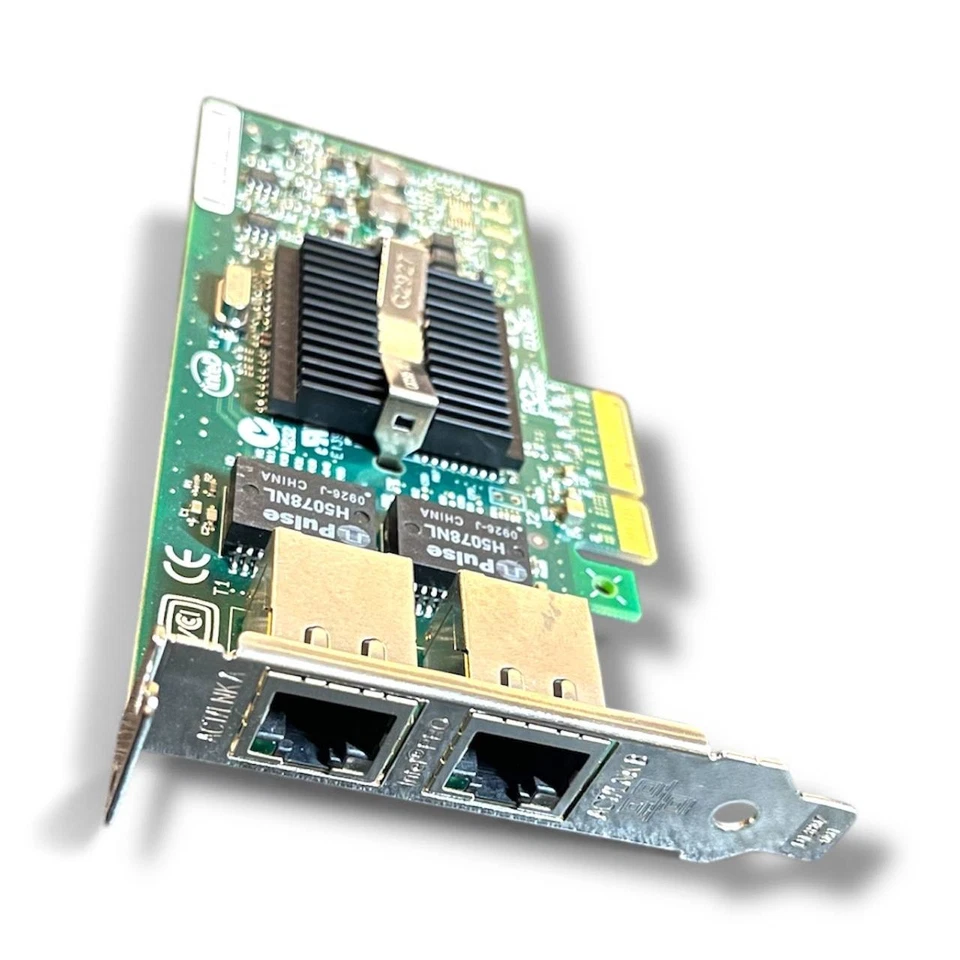 INTEL PRO/1000 PT Dual Port NIC PCI-E x4 Server Adapter Low Profile D50865-004 - Bild 2 von 3