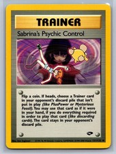 Sabrina's Psychic Control 121/132 Uncommon Gym Challenge Pokemon Unlimited NM on eBay