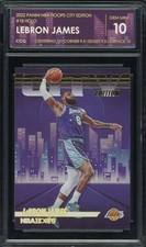 2022 Panini NBA Hoops City Edition #18 LeBron James Holo CCG 10