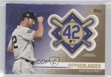 2018 Topps Update Gold 95/99 Justin Verlander #JRP-JV Patch fm0