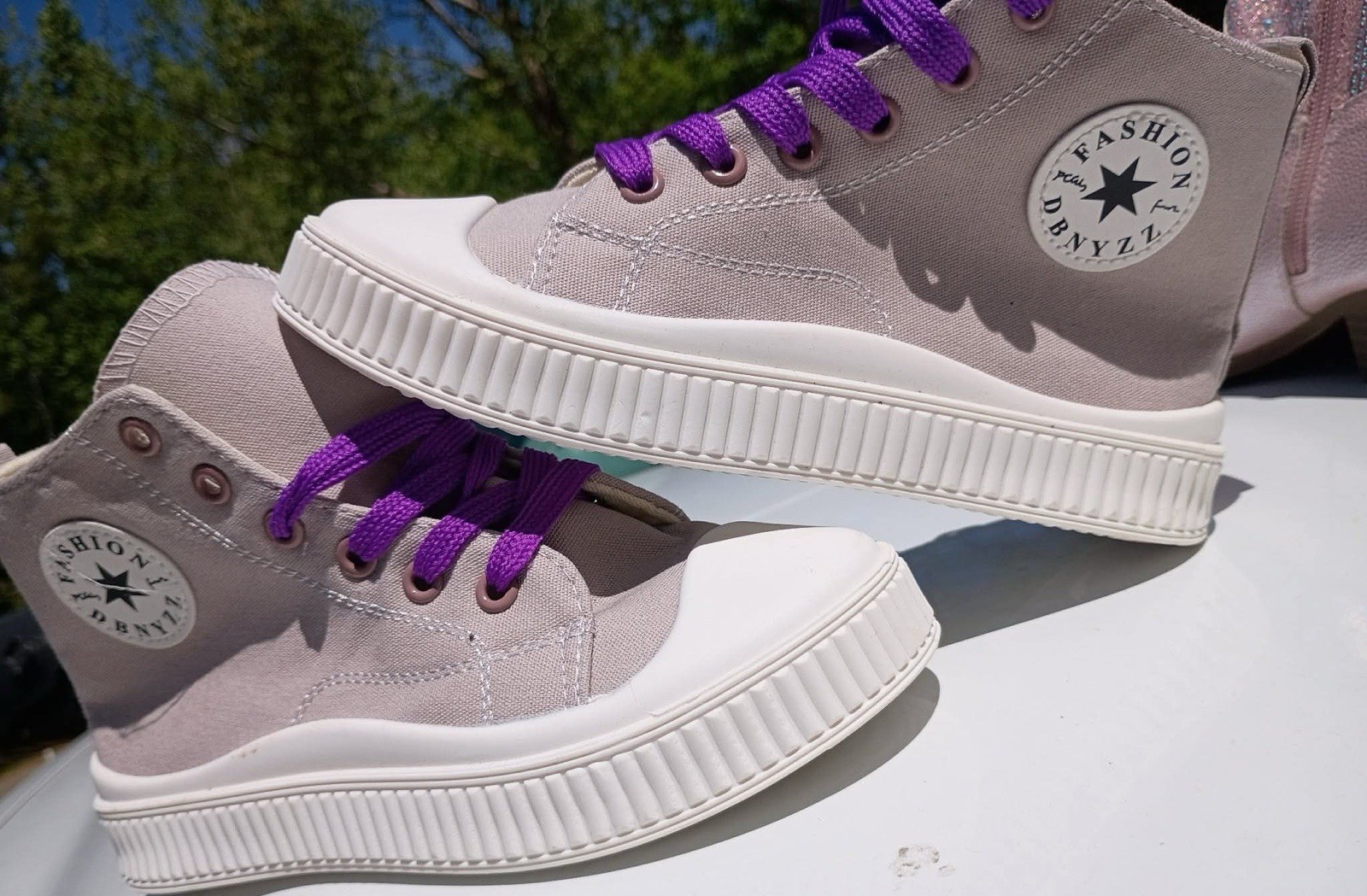 Beige Purple White Eu 34 Unisex