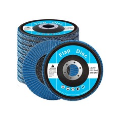 Uimoso 4-1/2"x 7/8"Flap Discs,60 Grit Sanding Discs,Pack of 10 for Angle Grinder