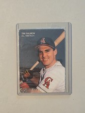 1994 Mothers Cookies Tim Salmon BB Card #2 AL 1993 R.O.Y. - Original Seal