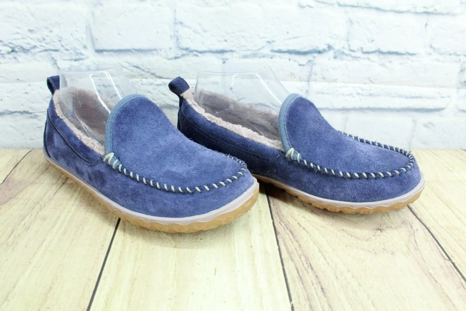 Zapatillas de mocasín de montaña forradas de lana de gamuza púrpura LL Bean para mujer talla 6 M Foto 3 de 4