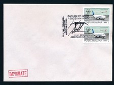 D478188 Romania Railroad Cover Trains Locomotives 2002