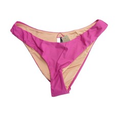 NWT J.Crew Swim Size M Curved Waist Cheeky Bikini Bottom in Radiant Fuchsia