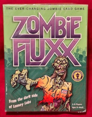 RARE 2007 Zombie Fluxx *v1.0* The Ever-Changing Card Game Looney Labs NEW!