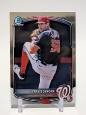2025 Bowman Draft CHROME BDC-137 Travis Sykora Washington Nationals