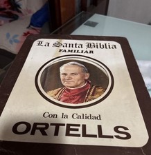 LA SANTA BIBLIA, ALFREDO ORTELL EDI.1988 ESPECTACULAR OBRA  PLENA PIEL REPUJADA