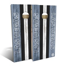 Las Vegas Cornhole Boards Skip's Garage Football Design Portable Set