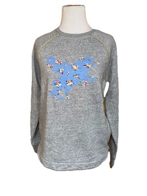 BODEN Girls Gray Floral Pegasus Design NWT Size 13-14Y