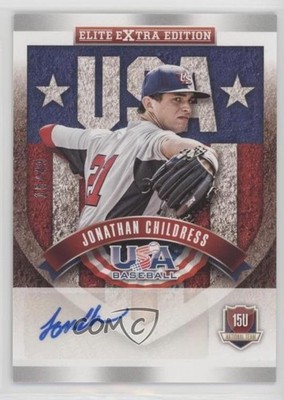 2015 Panini Elite Extra Edition Signatures 15/49 Jonathan Childress #13 Auto s3g