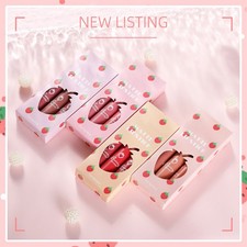 Lápiz labial líquido para mujeres brillo labial aterciopelado mate taza antiadherente 3 piezas 3 colores