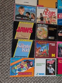 Lote 50 Nintendo NES Manual de instrucciones Folleto Cazafantasmas Kirby Godzilla 