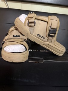 SEICHI Mens Tan Slide Sandals Size 9 New In Box Seichi Mens Size 12 Beige Slides(s) main image 3