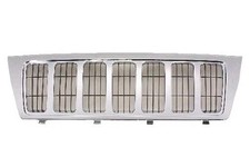 Grille Assembly Fits Jeep Grand Cherokee 2004 Front Chrome Black Insert